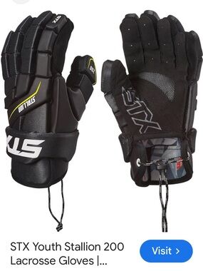 STX Stallion 200 Lacrosse Gloves - Boys' SMALL